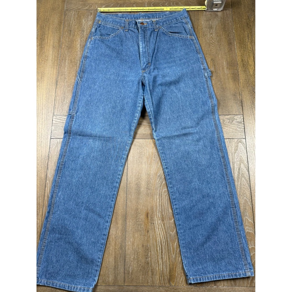 Big Ben Carpenter Jeans Mens 34x32 Blue Denim Workwear Utility Pants 100% Cotton